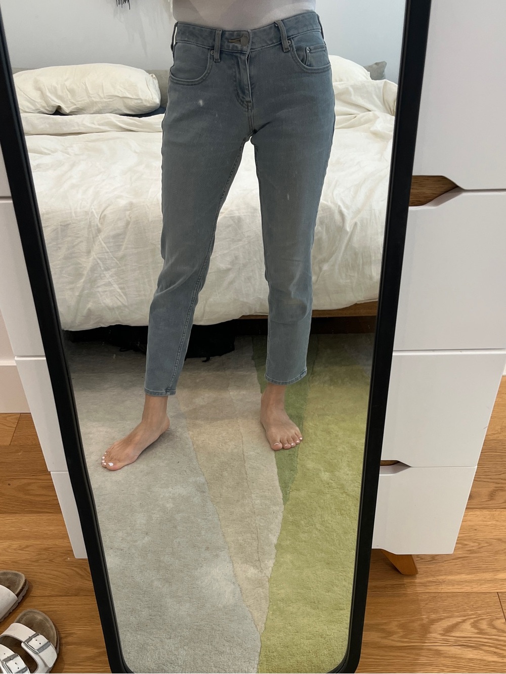 Uniqlo Women's cropped Jeans in Light Blue 23/24